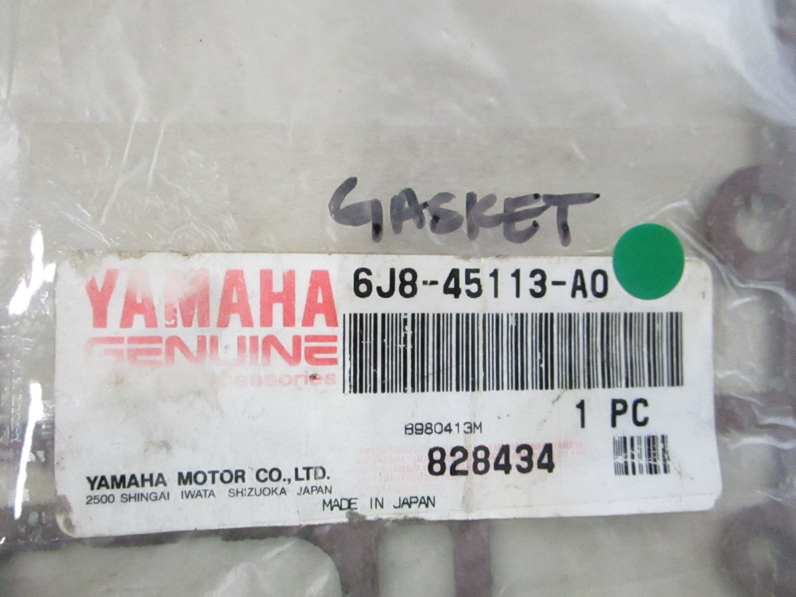 NEW OEM 6J8-45113-A0 Yamaha Gasket 0810