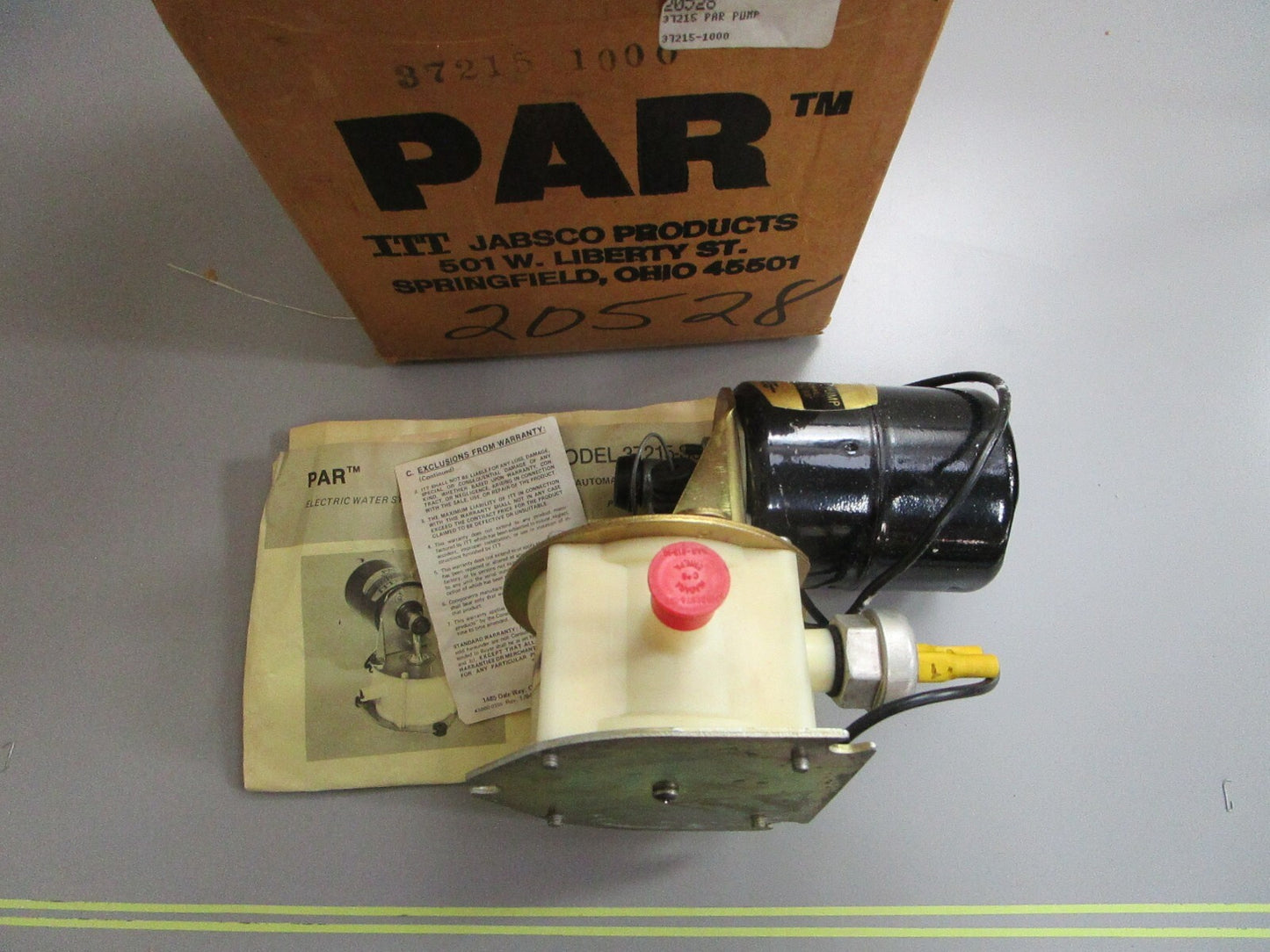 *NEW* 0820 Jabsco PAR Water System Pump 37215-1000
