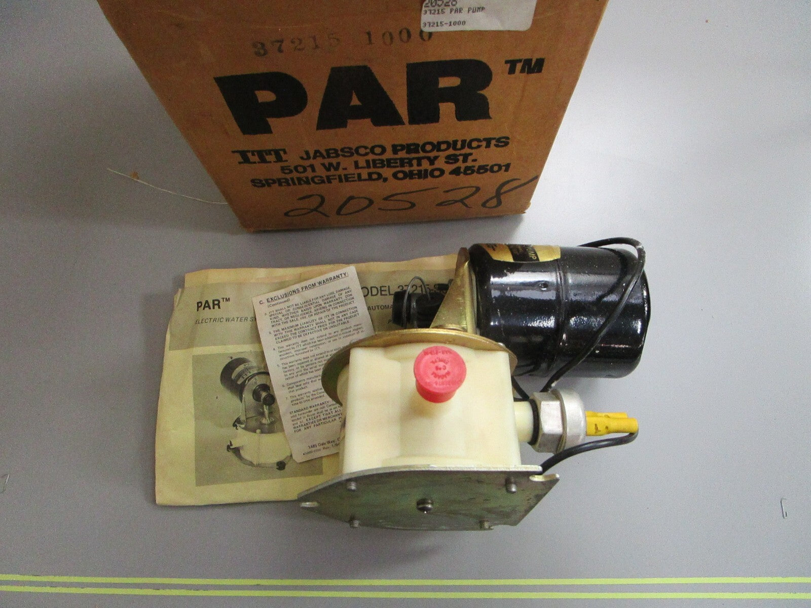 *NEW* 0820 Jabsco PAR Water System Pump 37215-1000