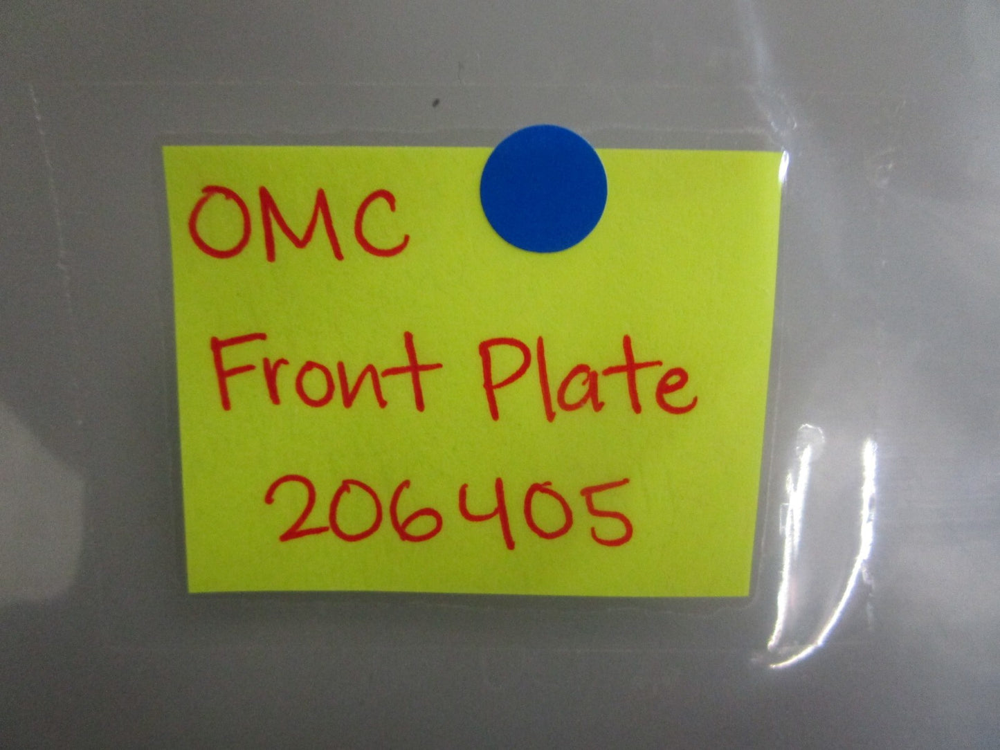 *NEW OEM* 0820 OMC Johnson Evinrude Front Plate 206405 0206405