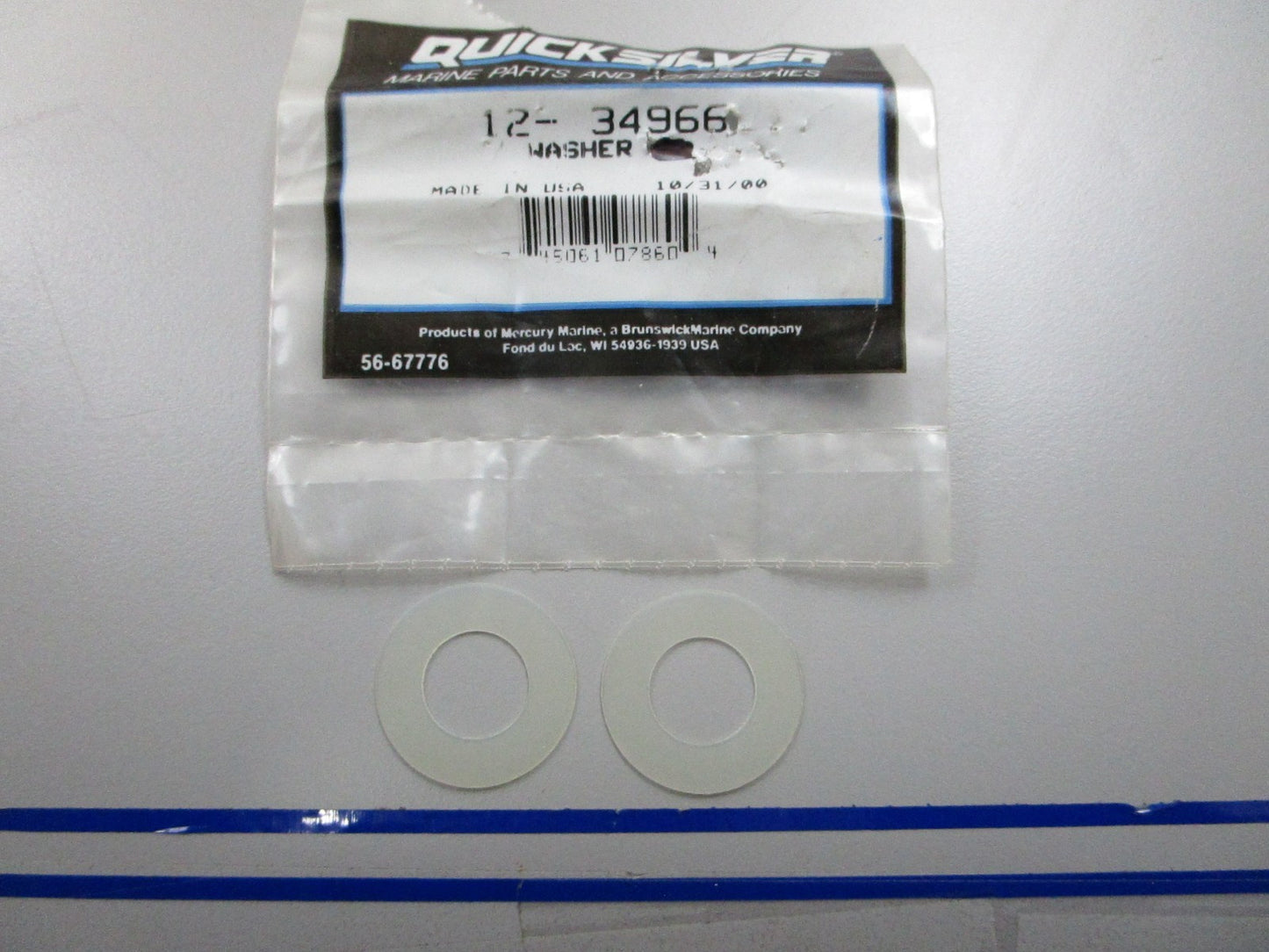 *NEW OEM* (LOT OF 2) 0810 Mercury Quicksilver Washer 12-34966