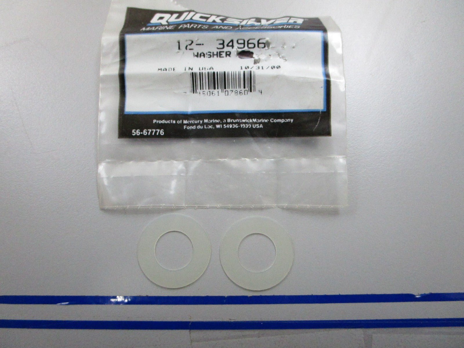 *NEW OEM* (LOT OF 2) 0810 Mercury Quicksilver Washer 12-34966