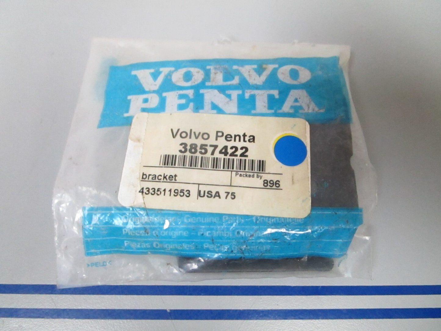 *NEW OEM* 0810 Volvo Penta Bracket 3857422