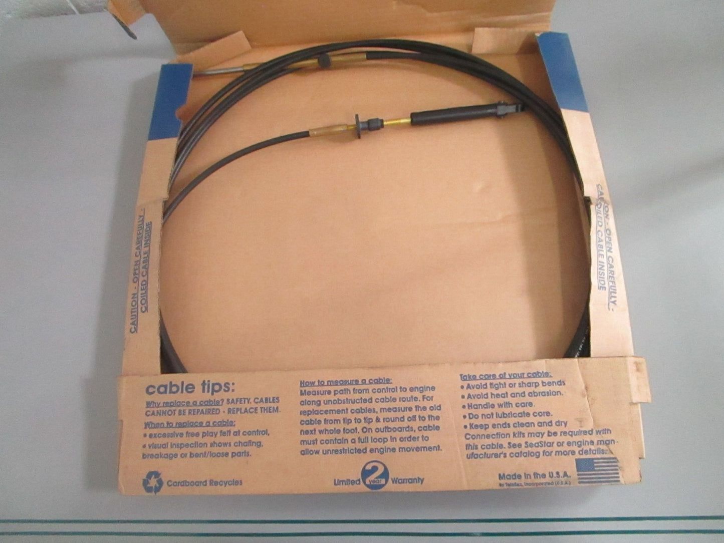 NEW OEM CC20519 Teleflex 19' Control Cable 0820