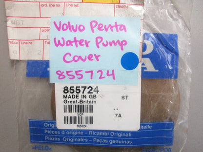 *NEW OEM* 0810 Volvo Penta Water Pump Cover 855724