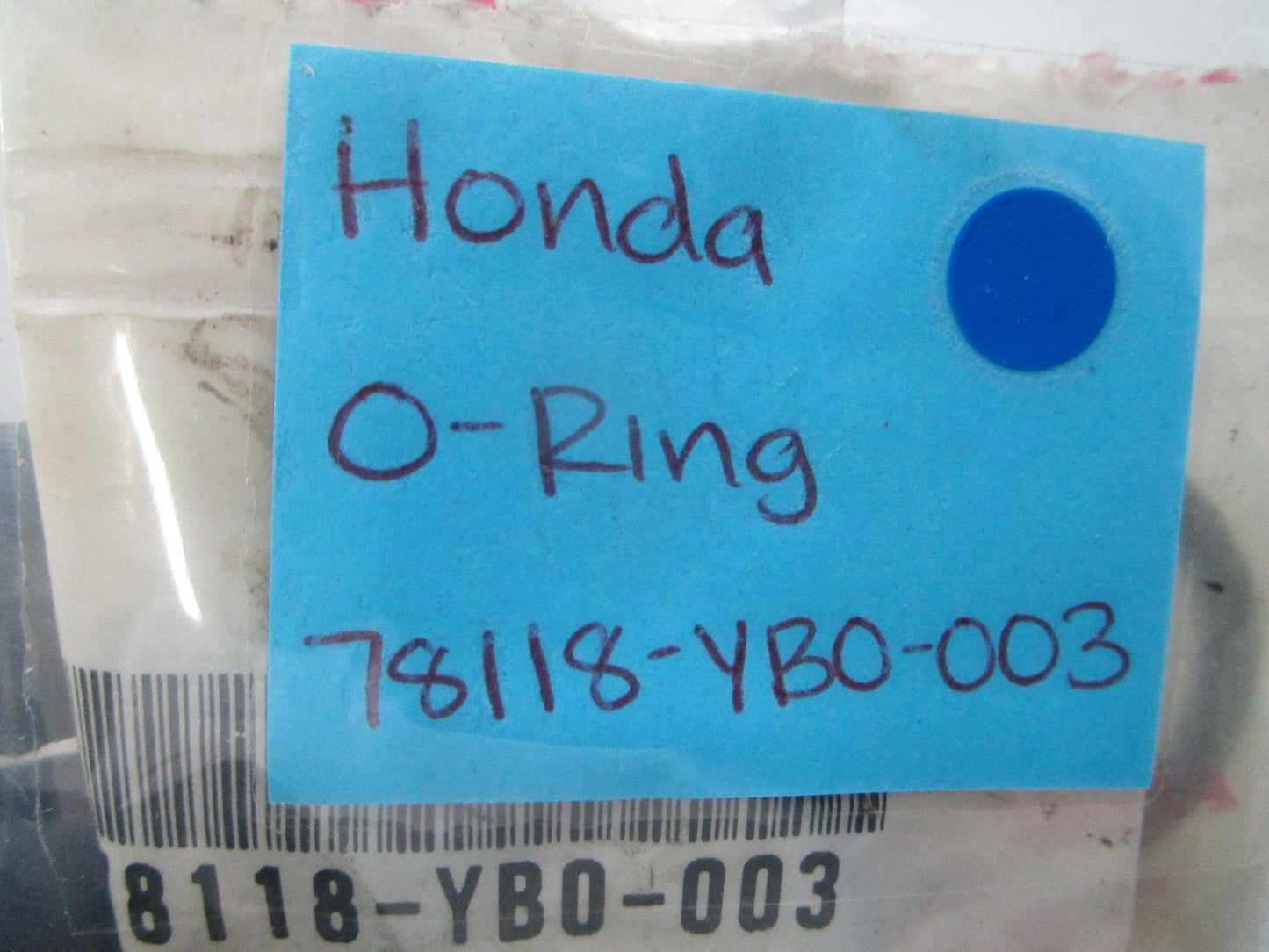 NEW OEM (LOT OF 2) Honda 78118-YB0-003 O-Ring 0810