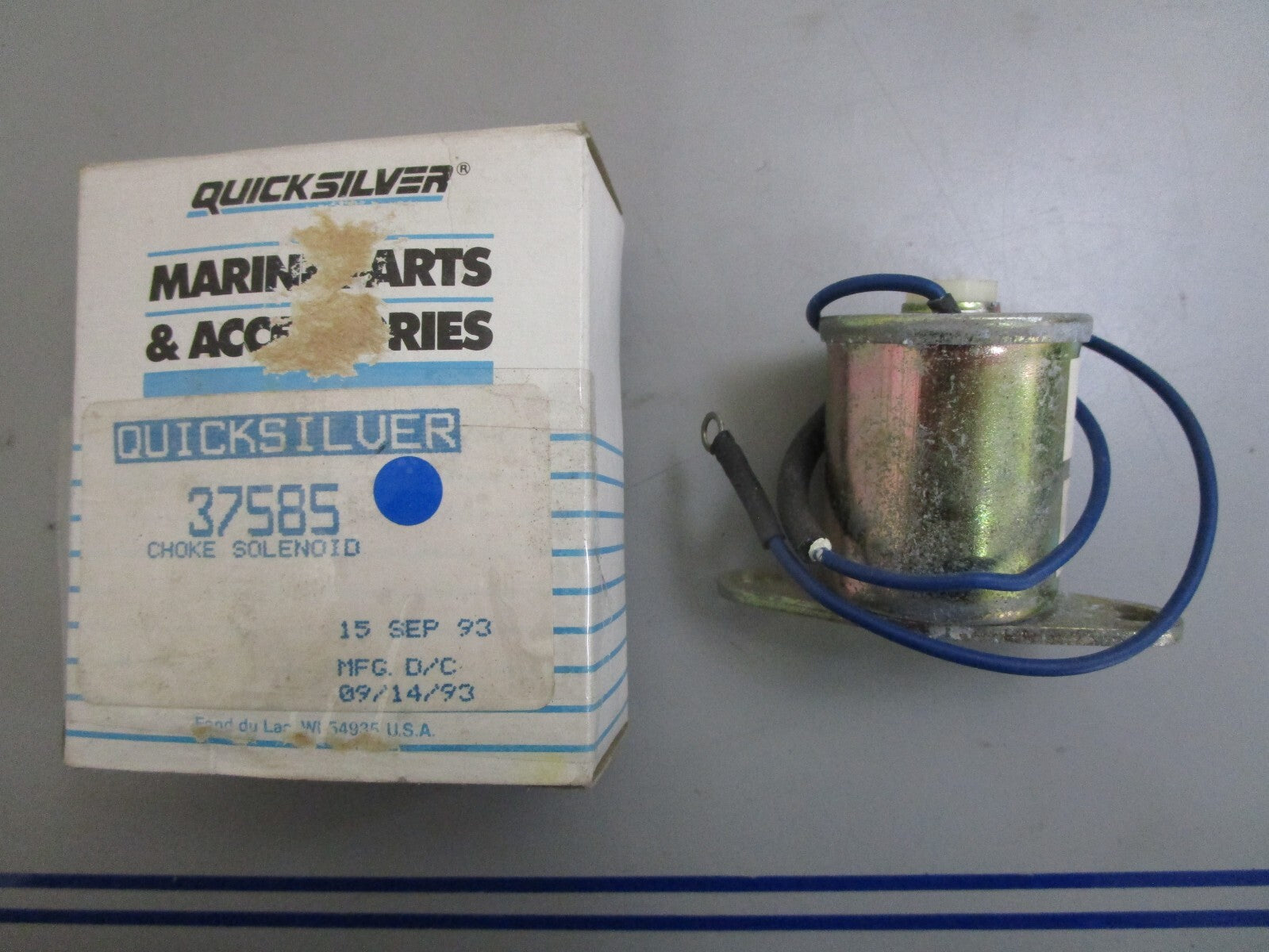 *NEW OEM* 0820 Mercury Quicksilver Choke Solenoid 37585