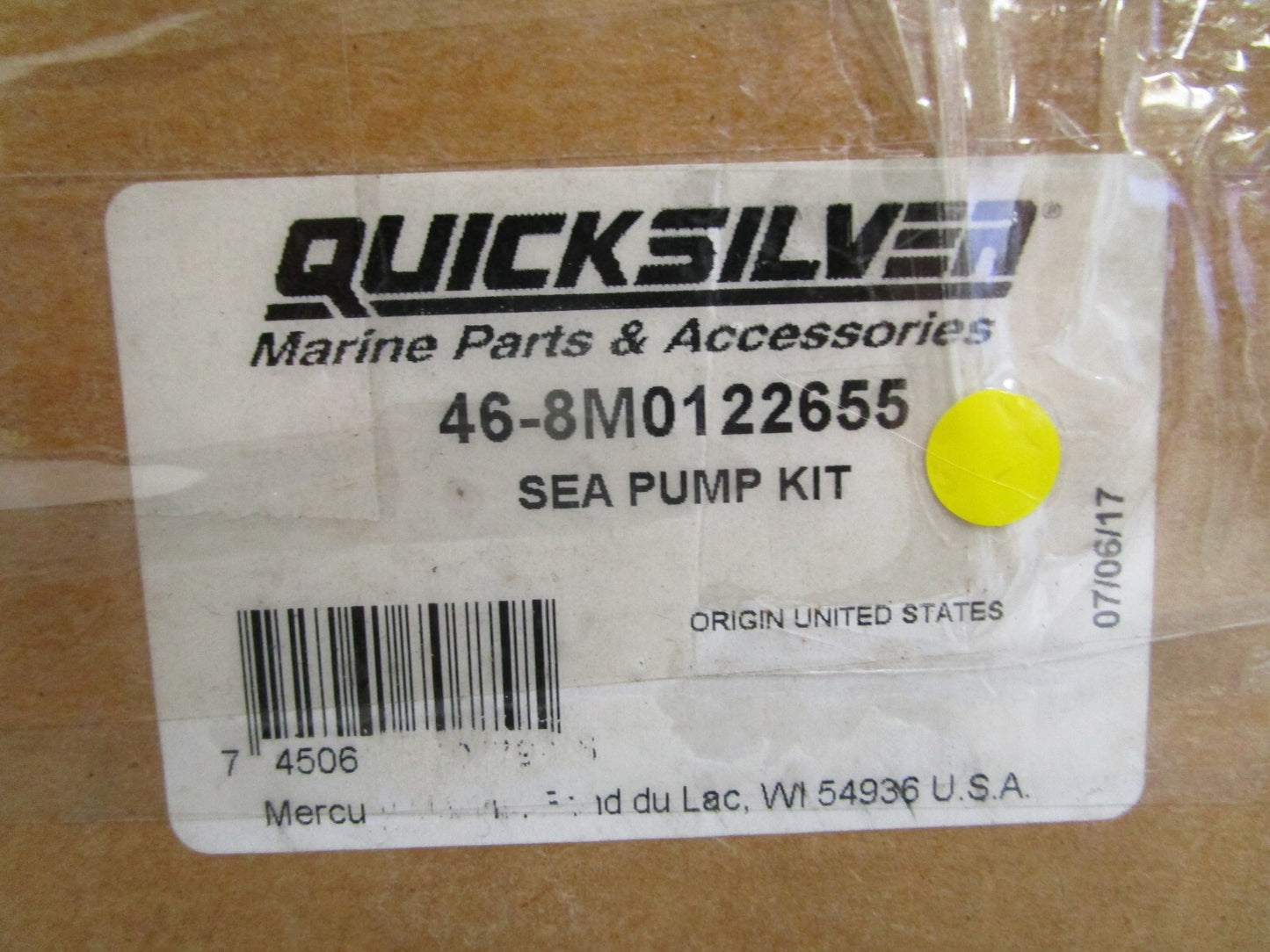 *NEW OEM* 0820 Mercury Quicksilver Sea Pump Kit 46-8M0122655