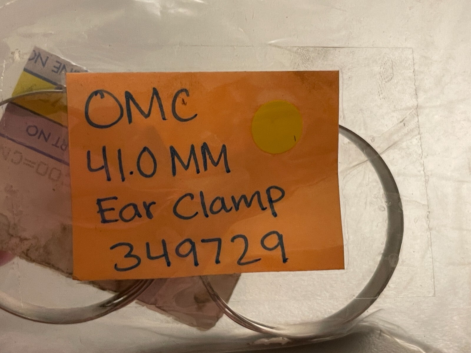 *NEW OEM* (LOT OF 2) 0750 OMC Johnson Evinrude 41.0MM EAR CLAMP 349729 0349729
