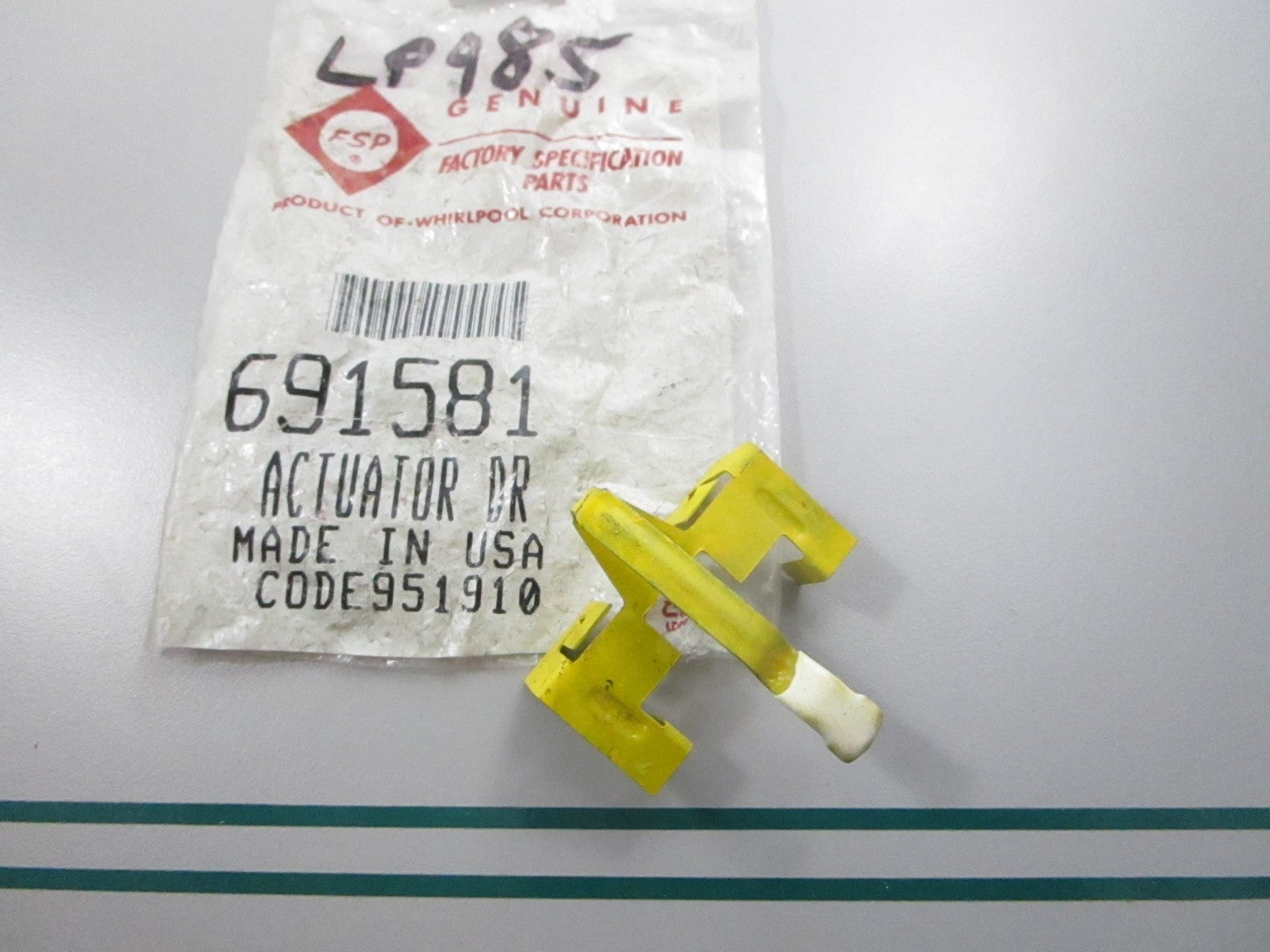 NEW OEM 691581 Whirlpool Actuator 0810