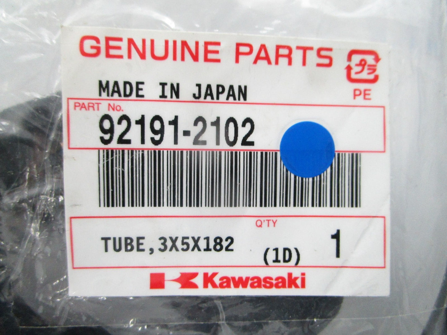 NEW OEM Kawasaki 92191-2102 Tube 0810
