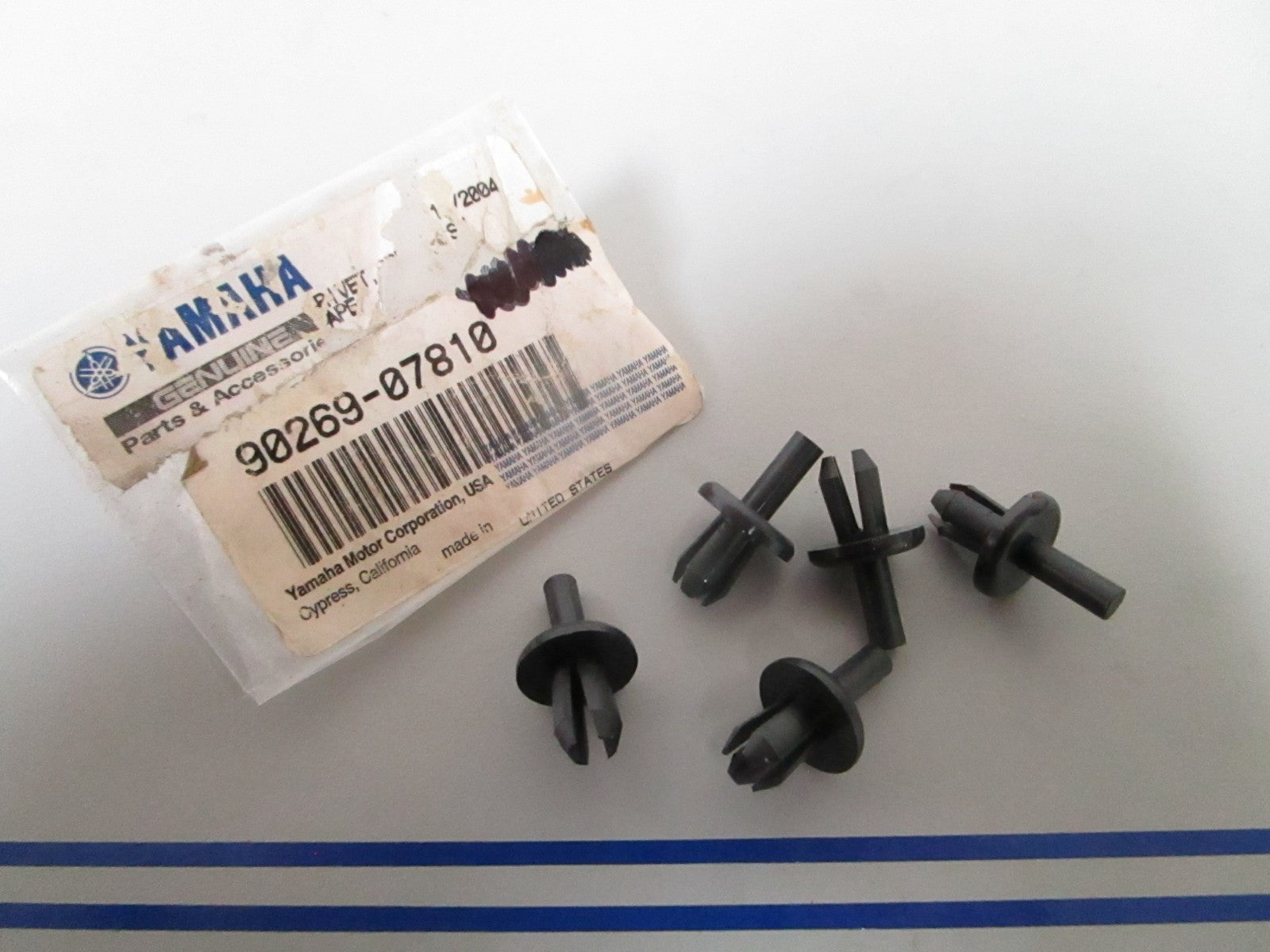 NEW OEM (LOT OF 5) 90269-07810-00 Yamaha Rivet 0810