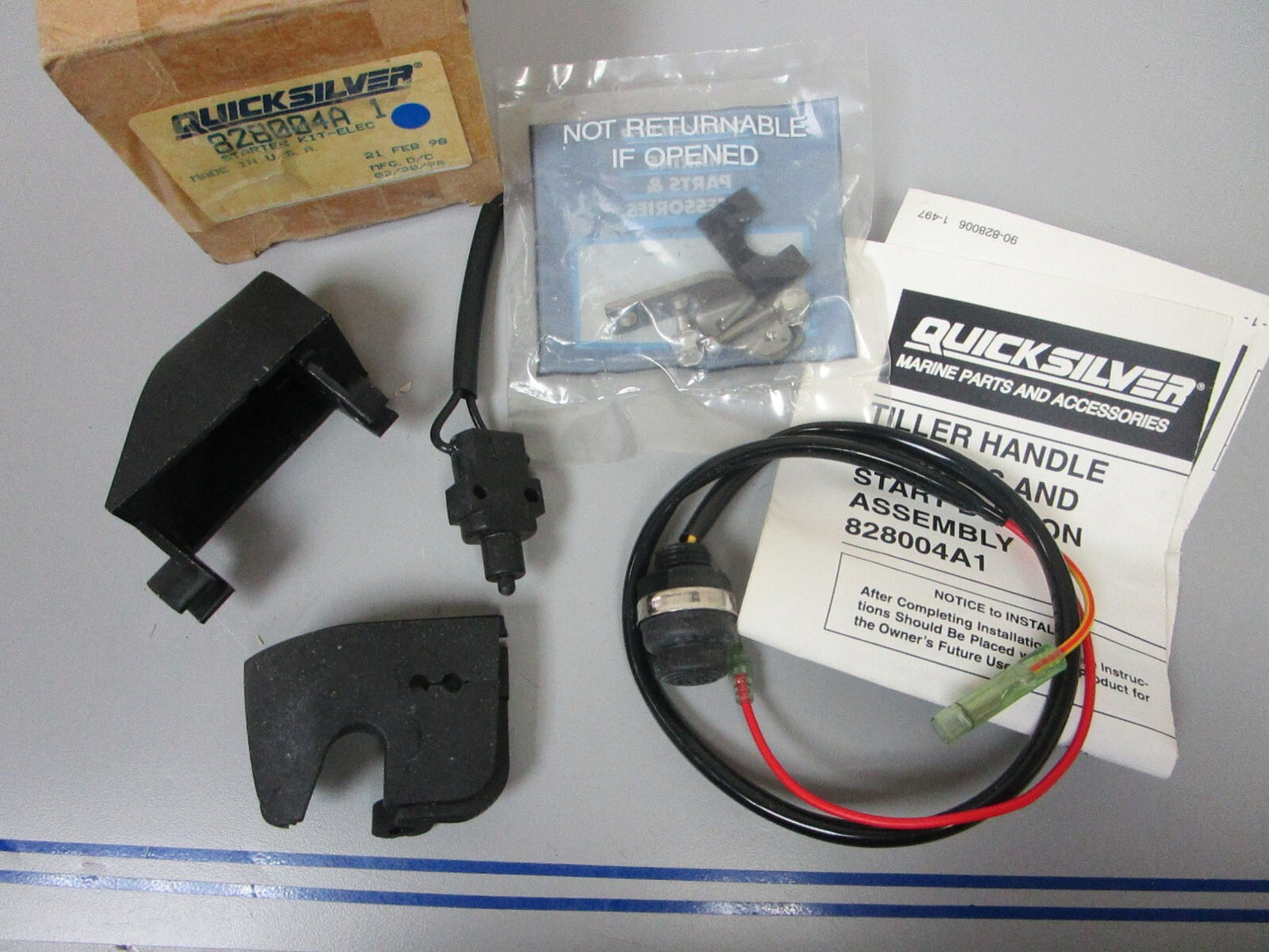 *NEW OEM* 0810 Mercury Quicksilver Electric Starter Kit 828004A1