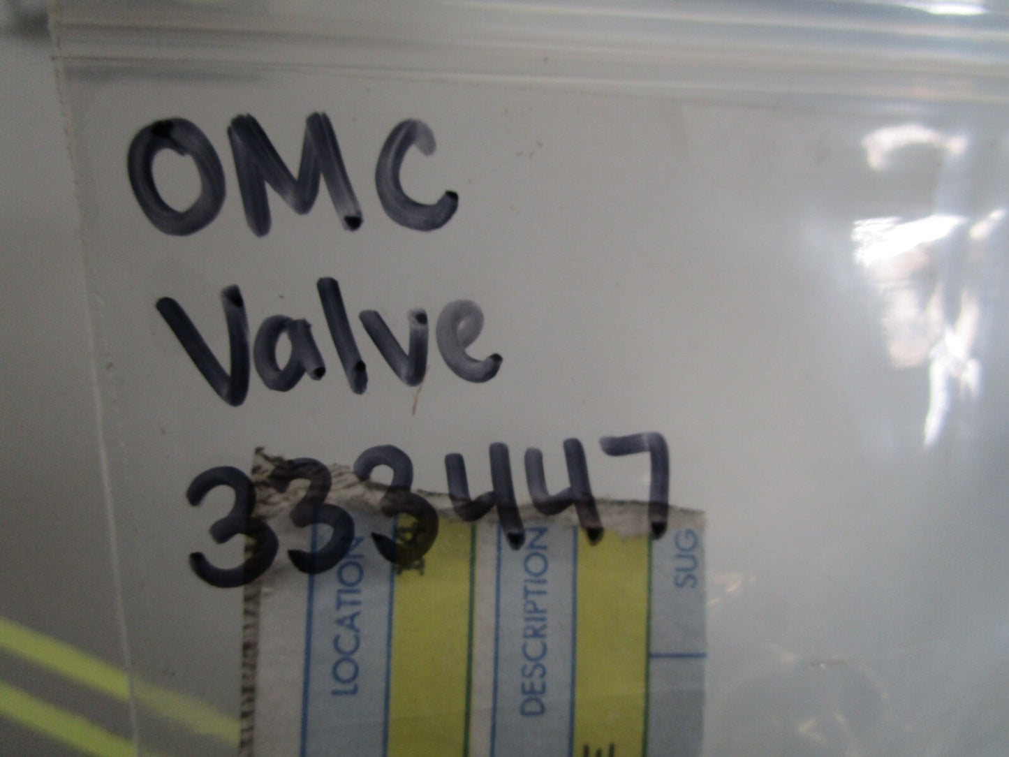 *NEW OEM* 0810 OMC Johnson Evinrude Valve 333447 0333447