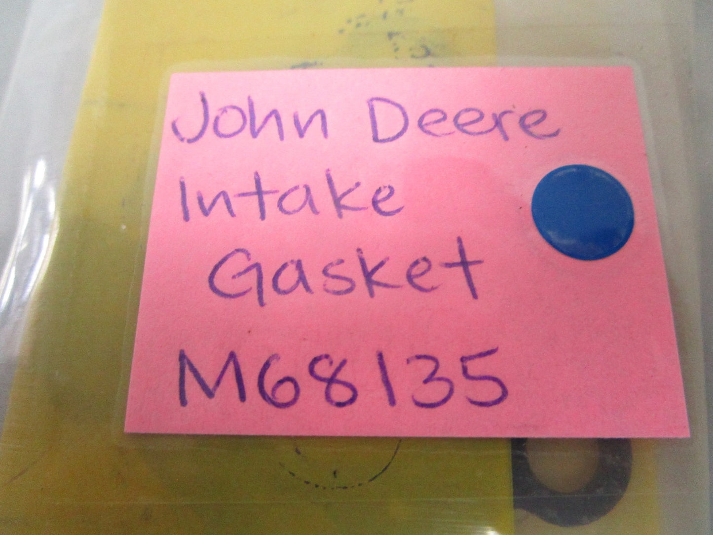 NEW OEM M68135 John Deere Intake Gasket 0810