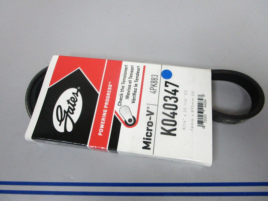 NEW K040347 Gates Micro-V 9/16" x 35 ¼" Serpentine Belt 0720