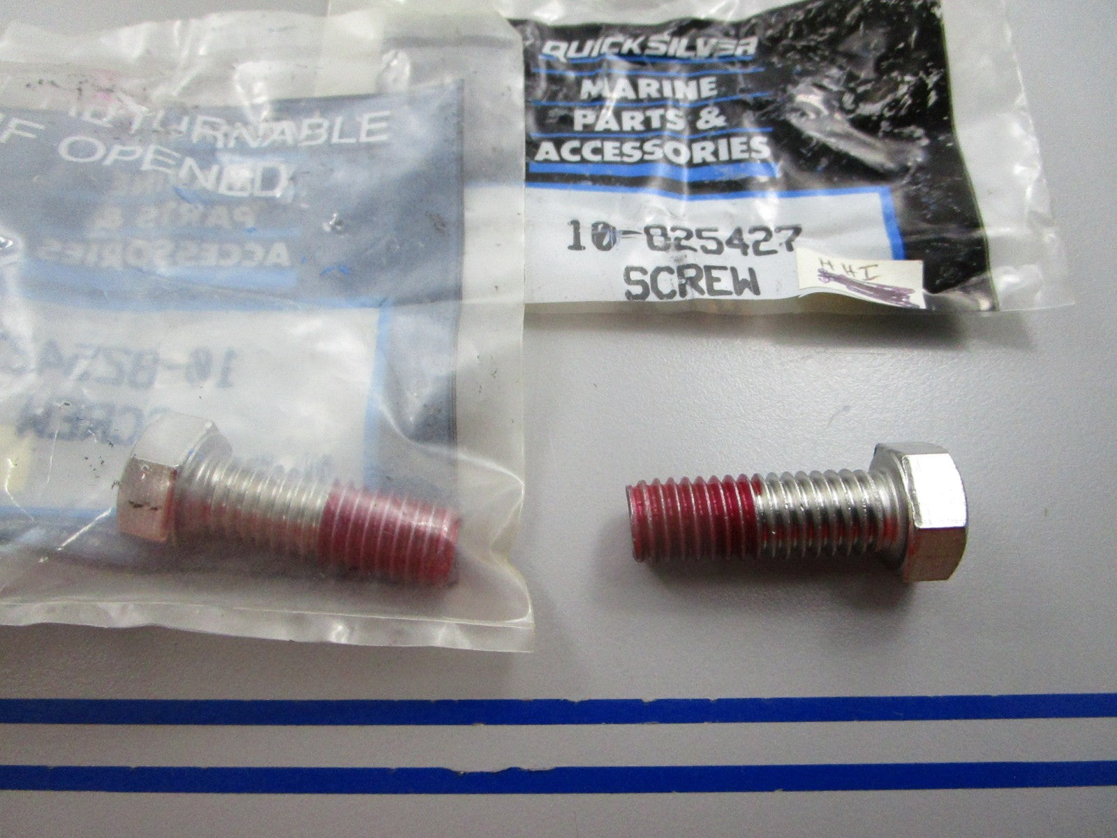 NEW OEM (LOT OF 2) 10-825427 Mercury Quicksilver Screw 0810