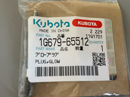 Kubota 1G679-65512 NEW OEM Glow Plug Z602 D902 V1505 V2403 Tractor RTV 0720