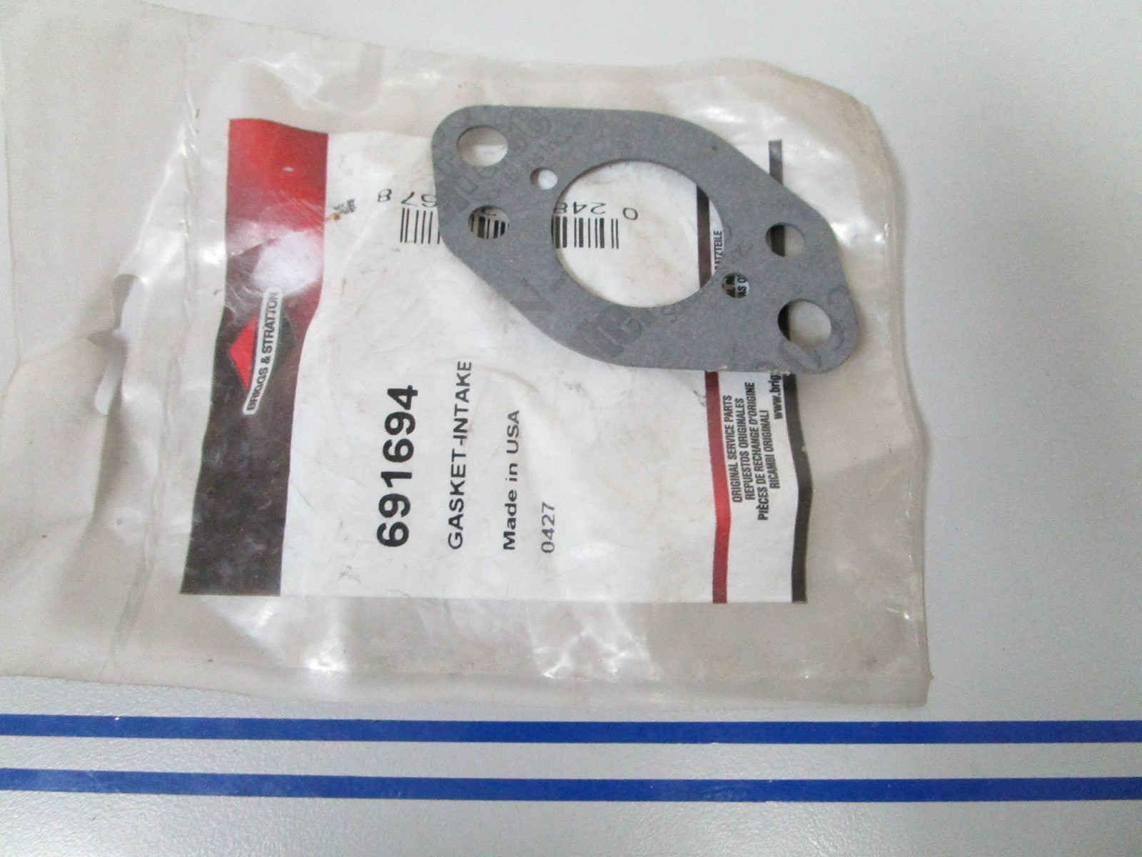 NEW OEM 691694 Briggs & Stratton Intake Gasket 0810