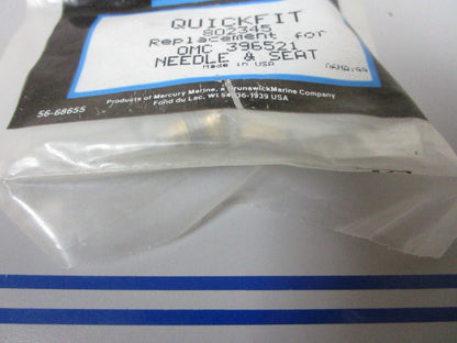 *NEW OEM* 0810 Mercury Quicksilver Quickfit Needle & Seat 802345 Rep: OMC 396521