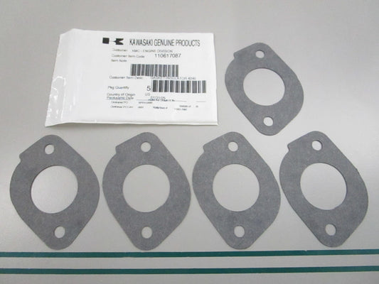 NEW OEM (LOT OF 5) 11067-7087 Kawasaki Insulator Gasket 0810