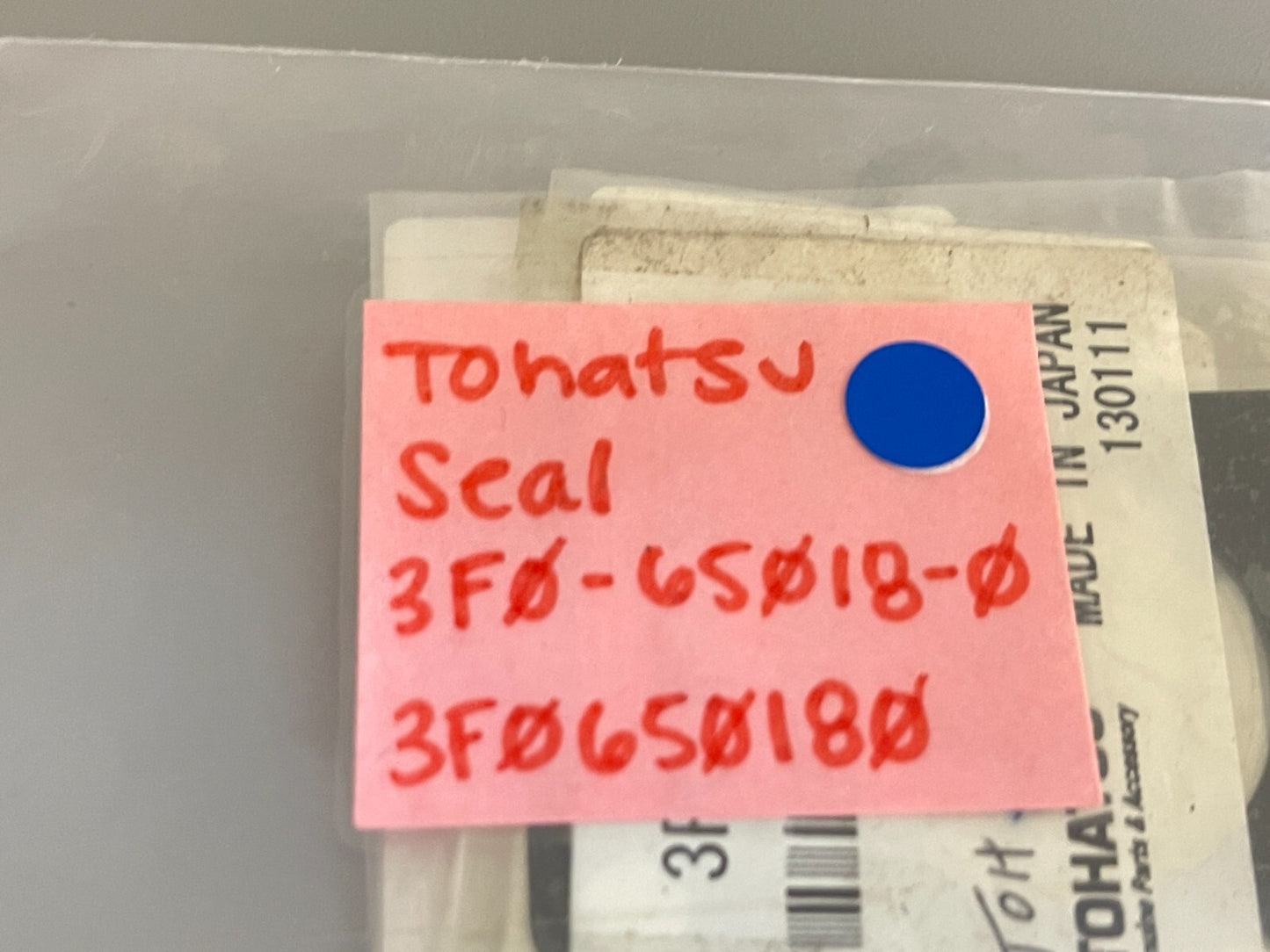 *NEW OEM* 0810 Tohatsu Seal 3F0-65018-0 3F0650180