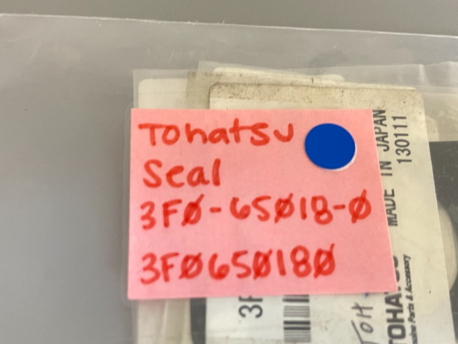 *NEW OEM* 0810 Tohatsu Seal 3F0-65018-0 3F0650180