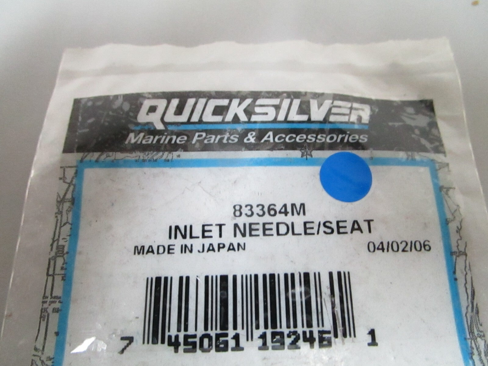 *NEW OEM* 0810 Mercury Quicksilver Inlet Needle/Seat 83364M