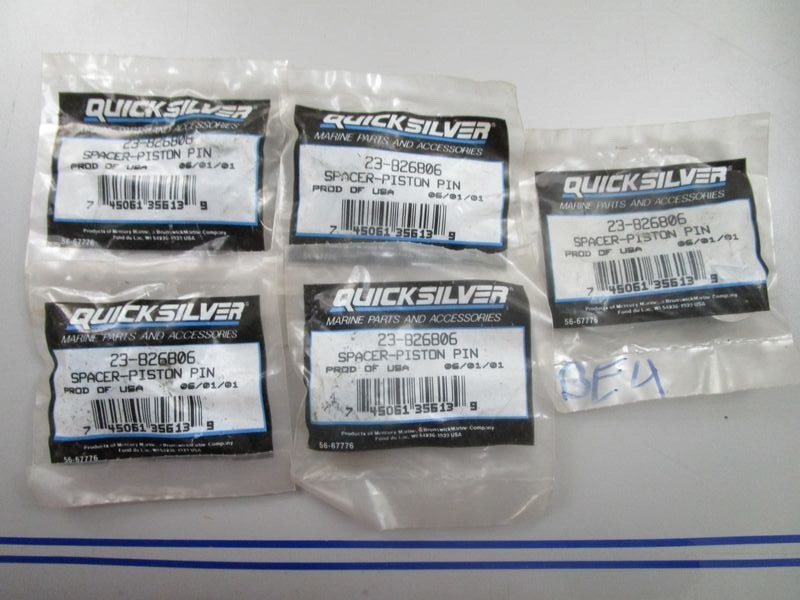 *NEW OEM* (LOT OF 5) 0770 Mercury Quicksilver Piston Pin Spacer 23-826806