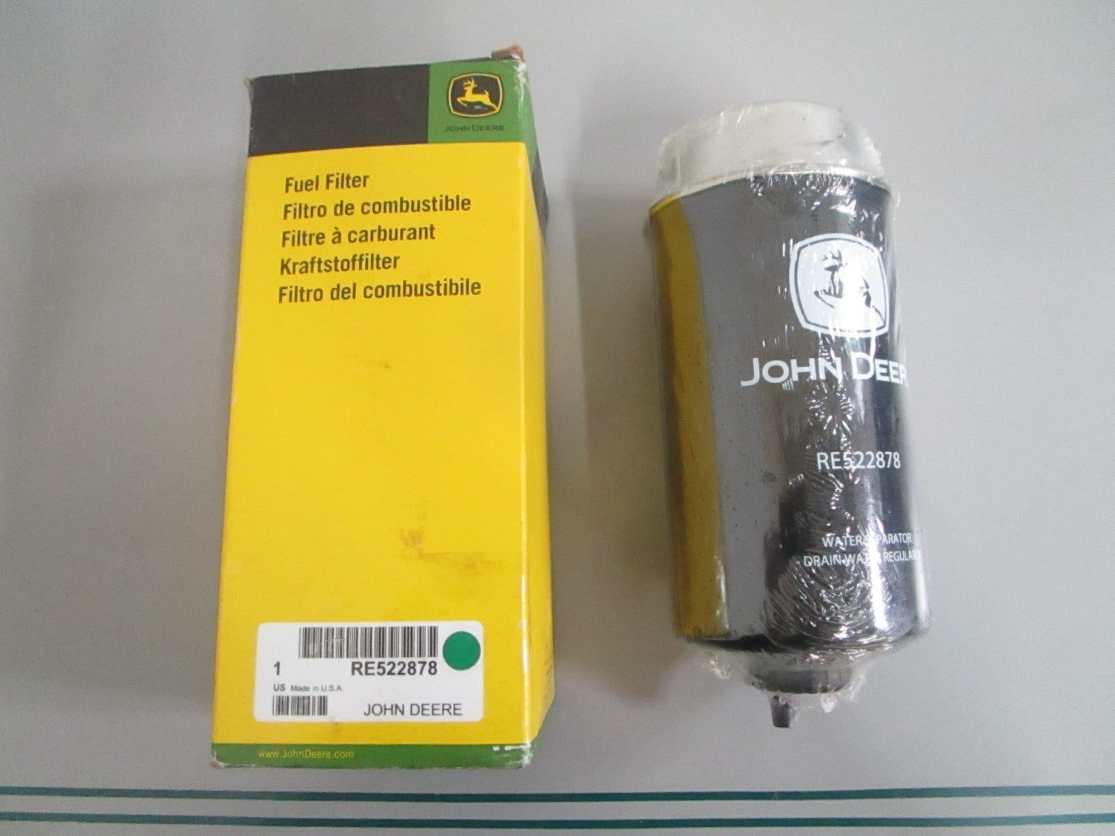 John Deere RE522878 Final Fuel Filter Element NEW OEM 0820
