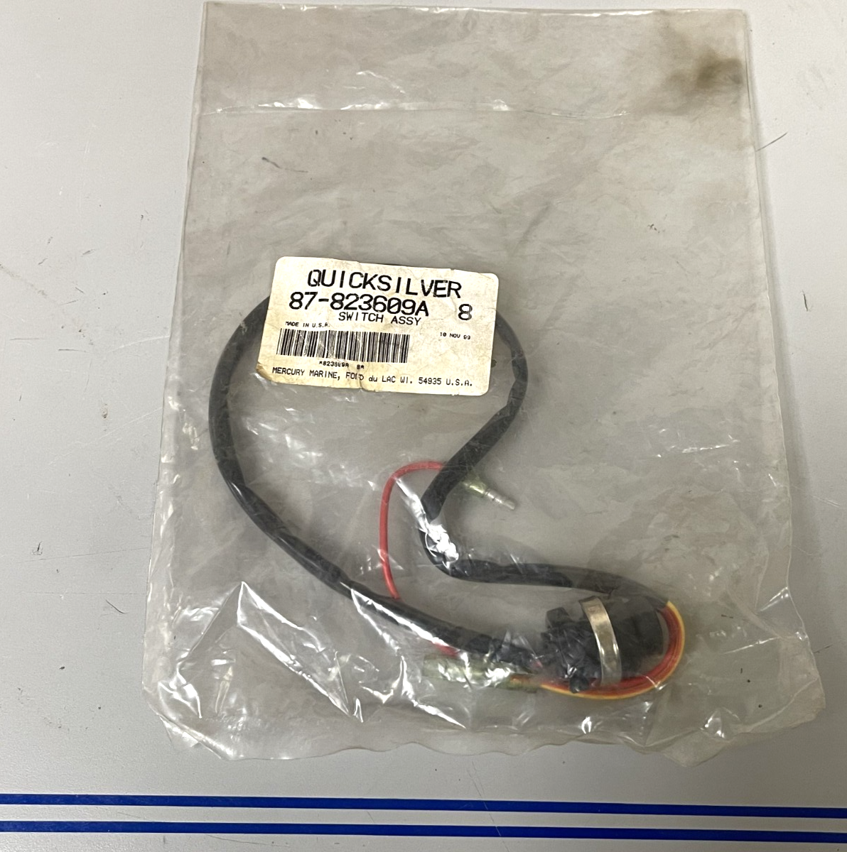 *NEW OEM* 0670 Mercury Quicksilver Stop Switch Assembly 87-823609A8 823609A8