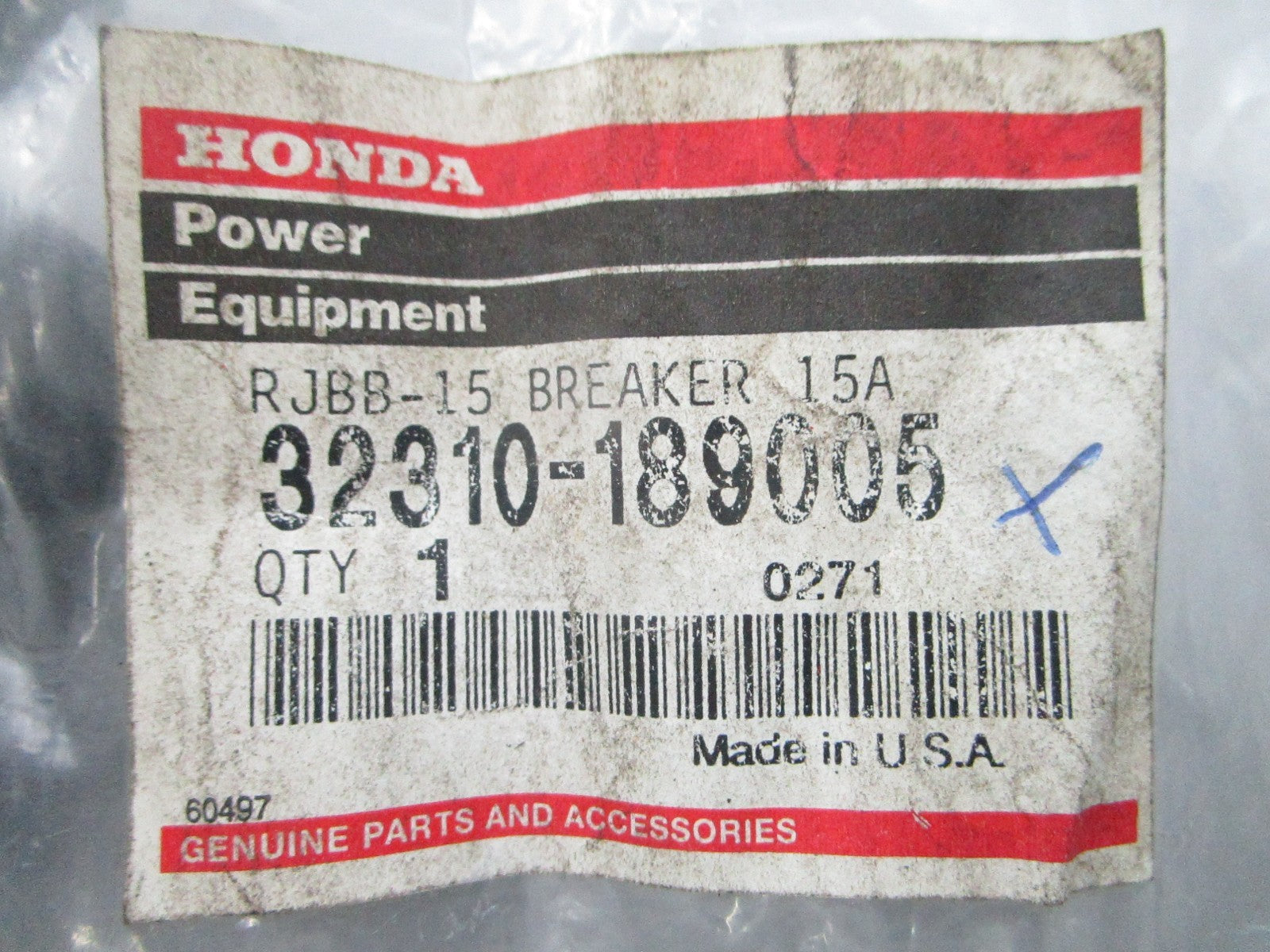 NEW OEM Honda 32310-189005 Circuit Brreaker 0810