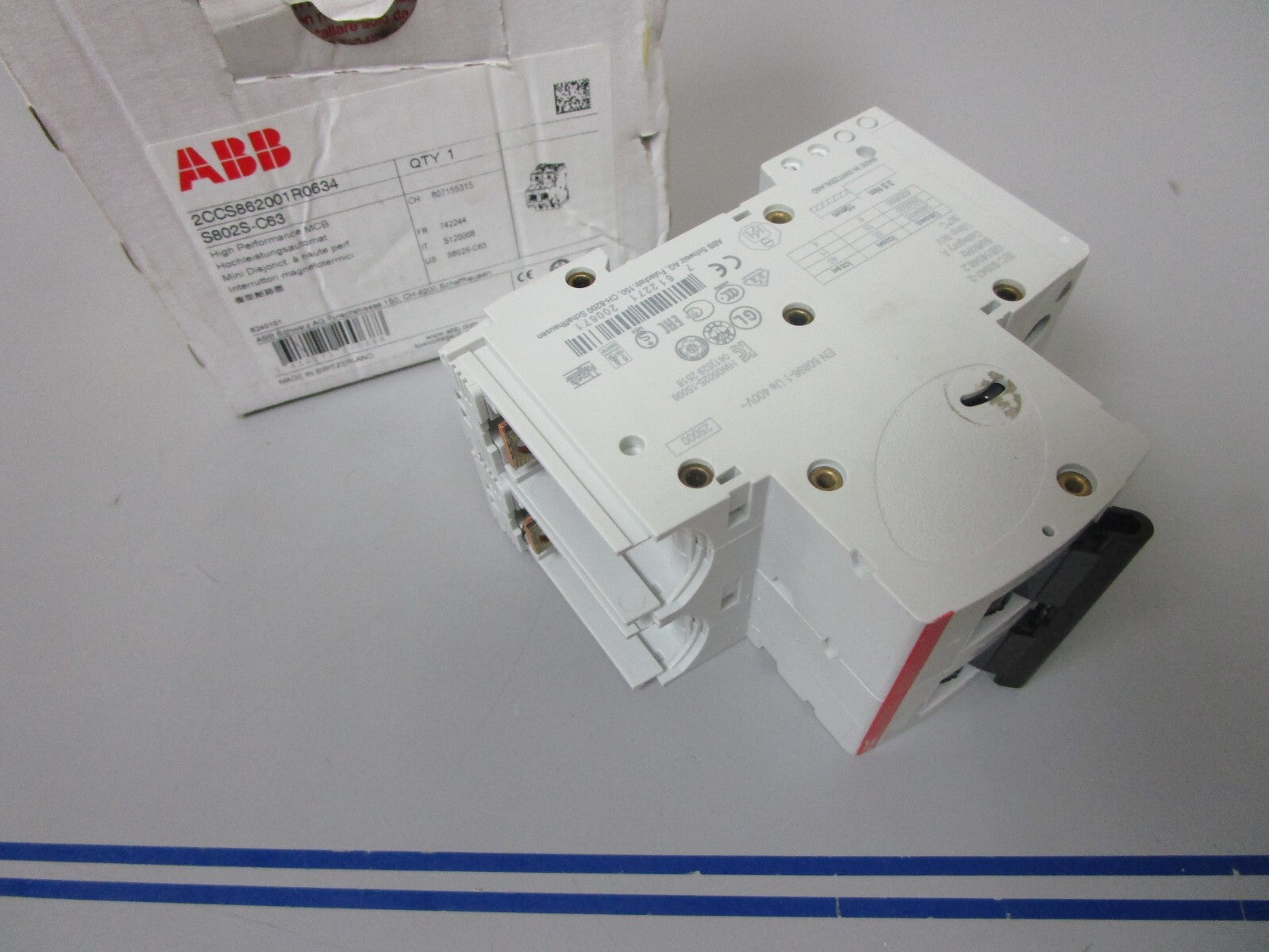 *NEW* 0720 ABB High Performance MCB S802S-C63