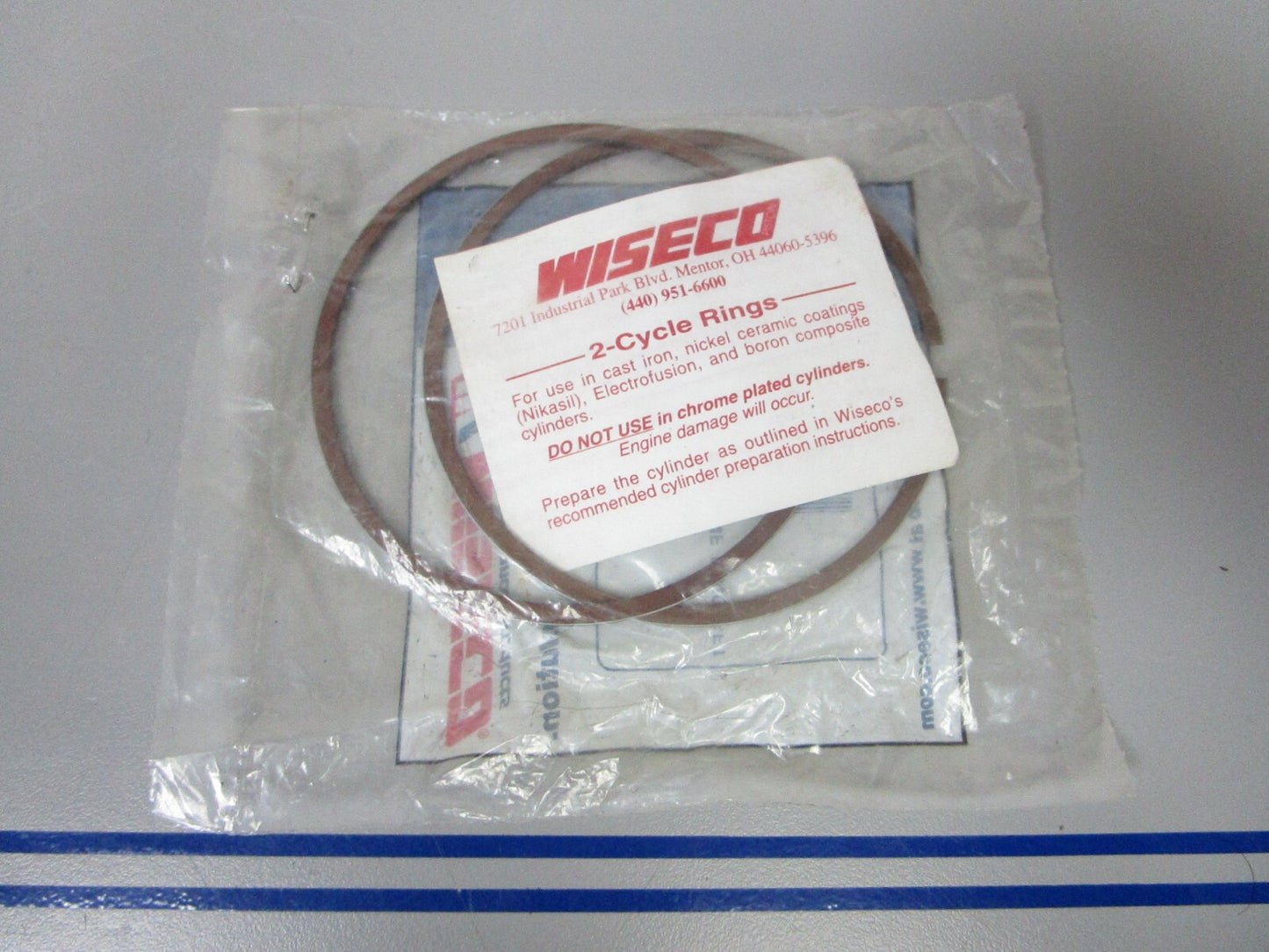 *NEW* 0720 Wiseco 3.187 Piston 2 Ring Set 3187KD