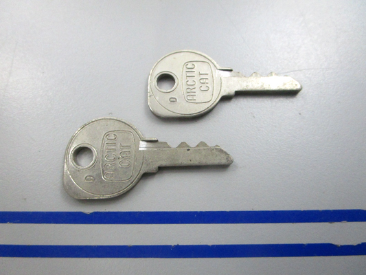 NEW OEM (LOT OF 2) 0109-355 Arctic Cat Ignition Key D 0810