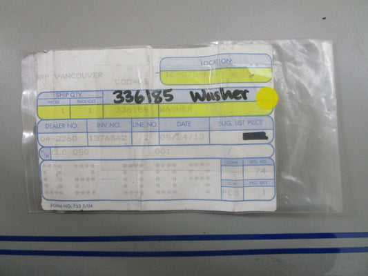 *NEW OEM* 0770 OMC Johnson Evinrude Washer 336185 0336185