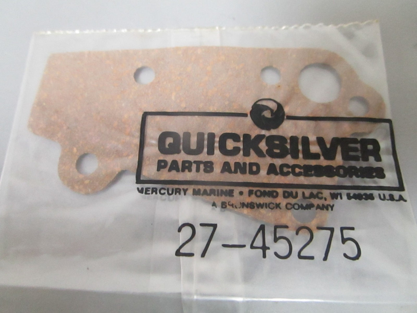 NEW OEM 27-45275 Mercury Quicksilver Gasket 0810