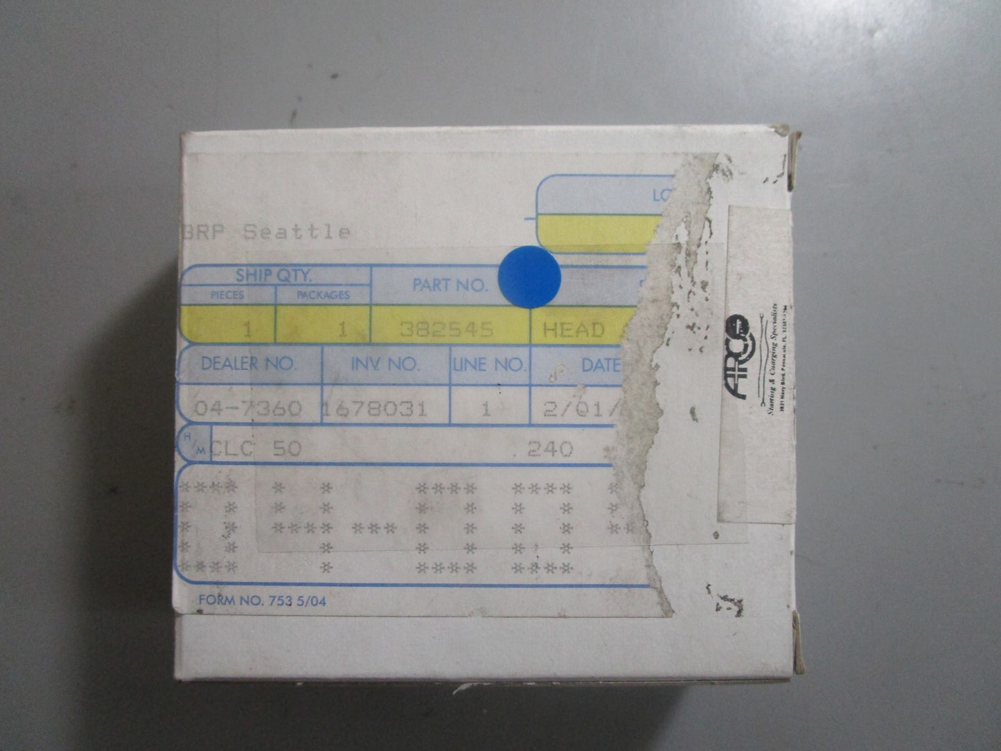 *NEW OEM* 0810 OMC Johnson Evinrude Head Assembly 382545 0382545