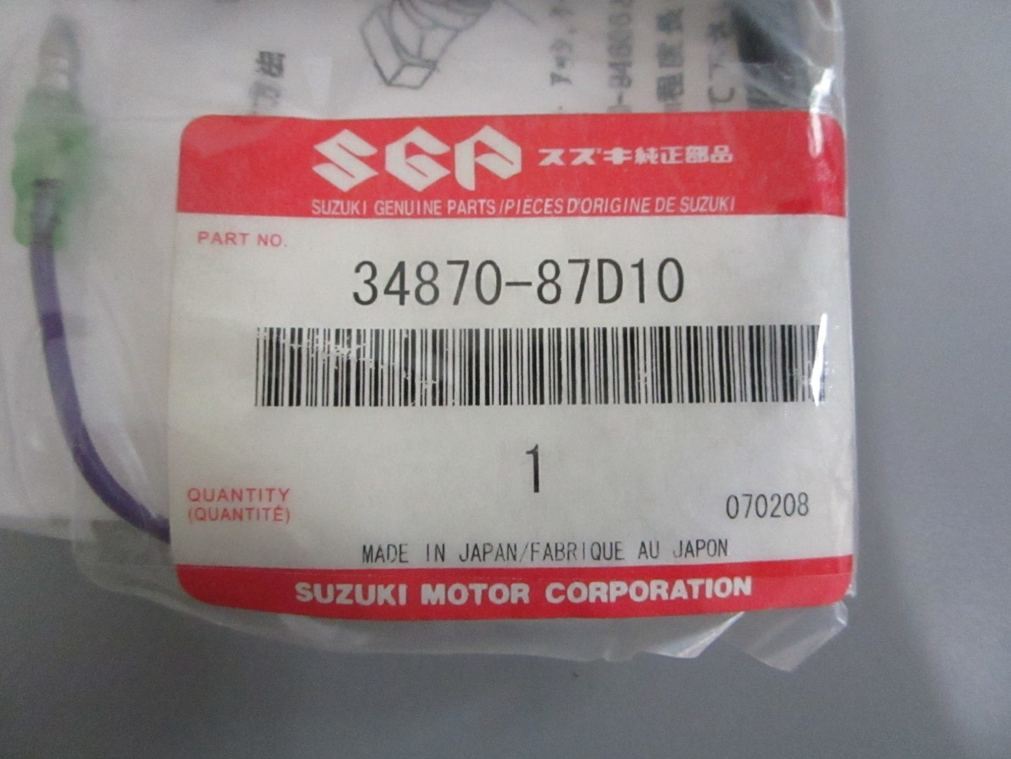 NEW OEM 34870-87D10 Suzuki Cooling Sensor 0820