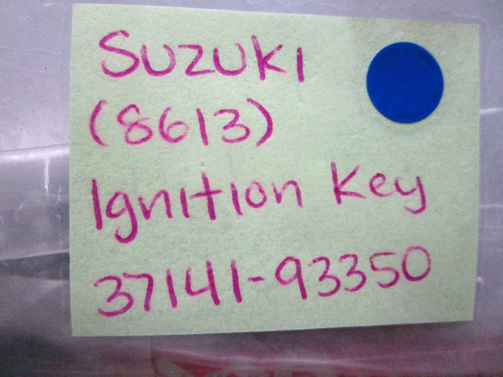 *NEW OEM* (LOT OF 2) 0810 Suzuki (8613) Ignition Key 37141-93350