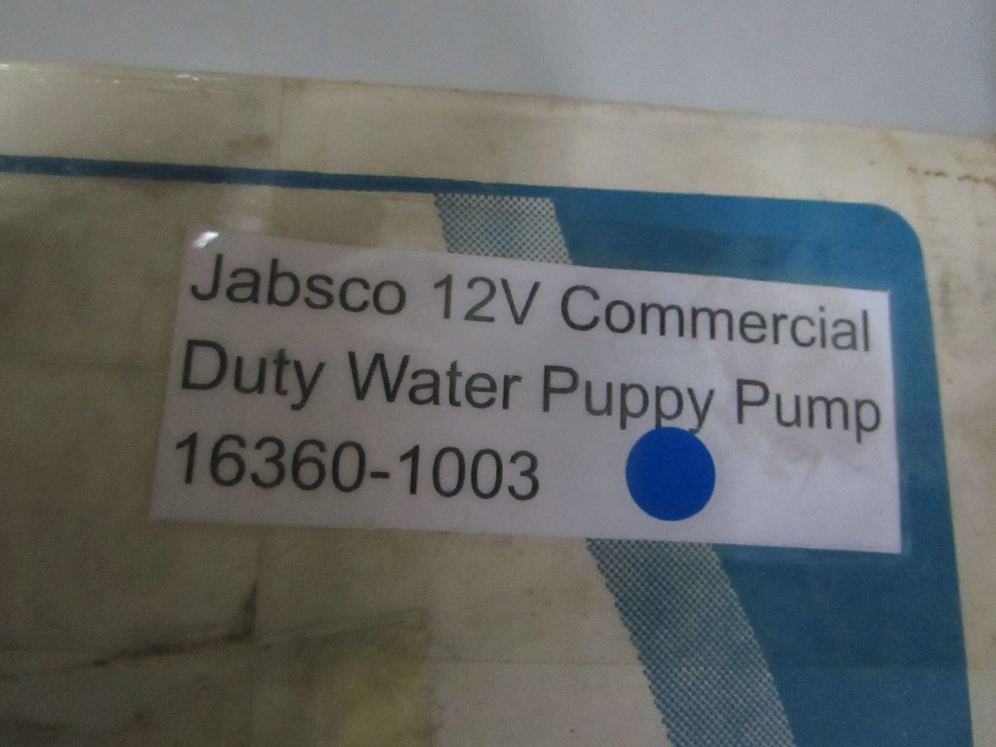*NEW OEM* 0720 Jabsco 12V Commercial Duty Water Puppy Pump 16360-1003
