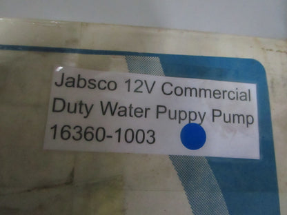*NEW OEM* 0720 Jabsco 12V Commercial Duty Water Puppy Pump 16360-1003