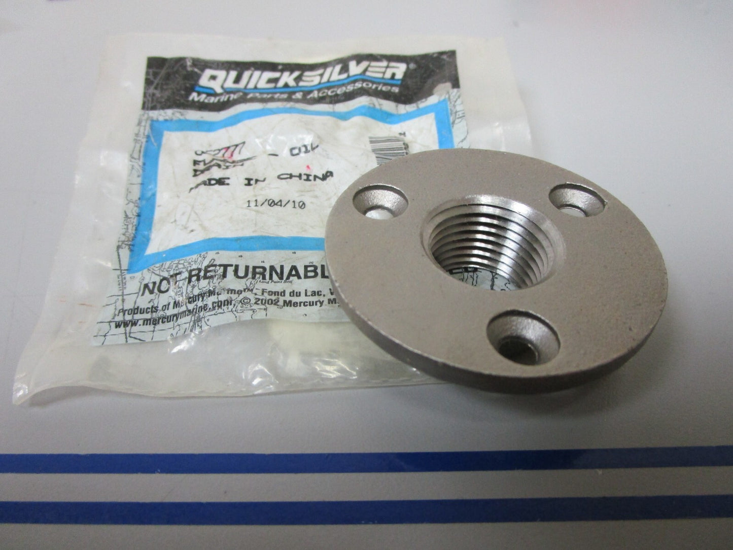 *NEW OEM* 0720 Mercury Quicksilver Oil Drain Flange 862777