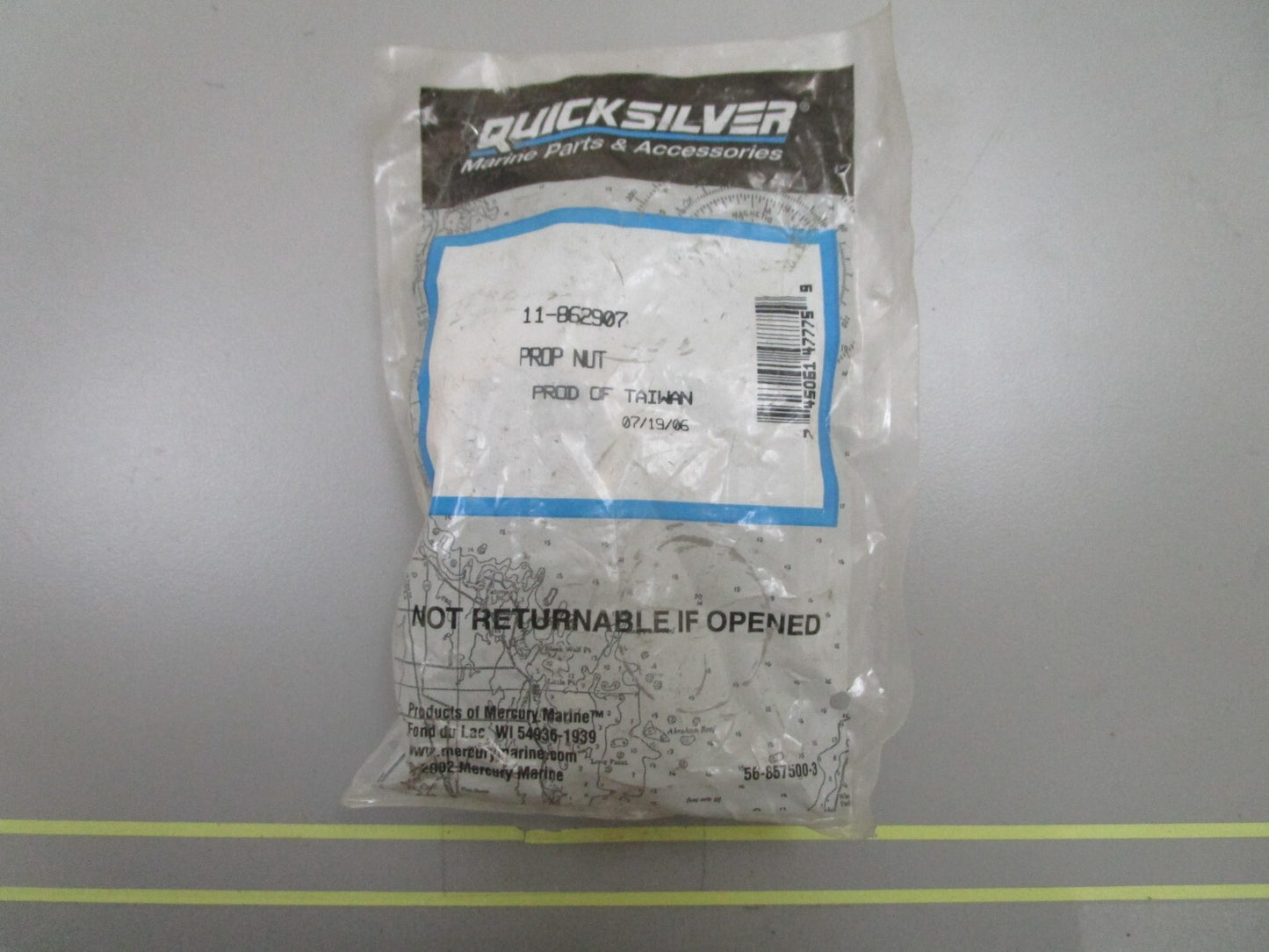 *NEW OEM* 0810 Mercury Quicksilver Propeller Nut 11-862907