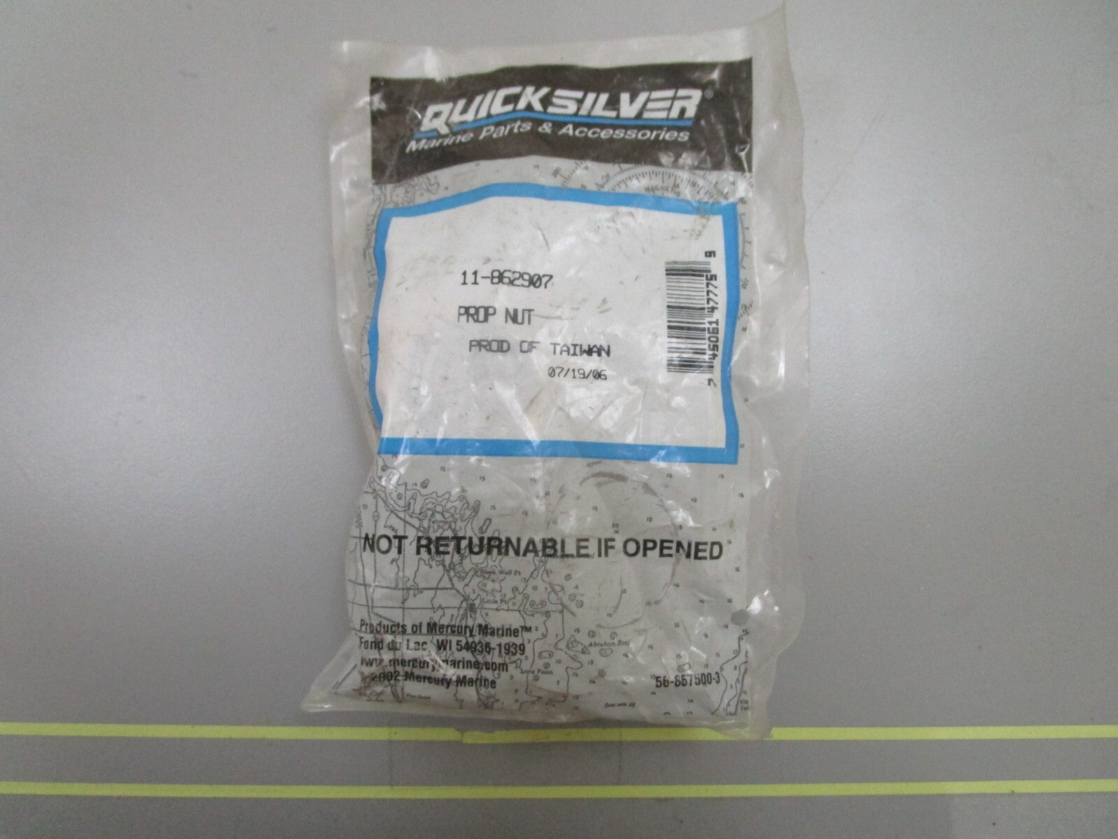 *NEW OEM* 0810 Mercury Quicksilver Propeller Nut 11-862907