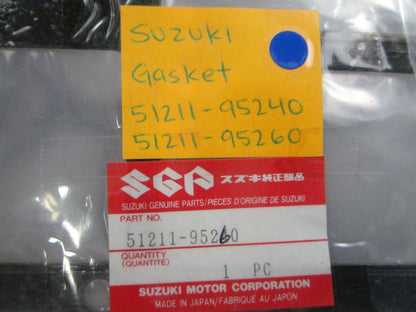 NEW OEM 51211-95240 51211-95260 Suzuki Gasket 0810