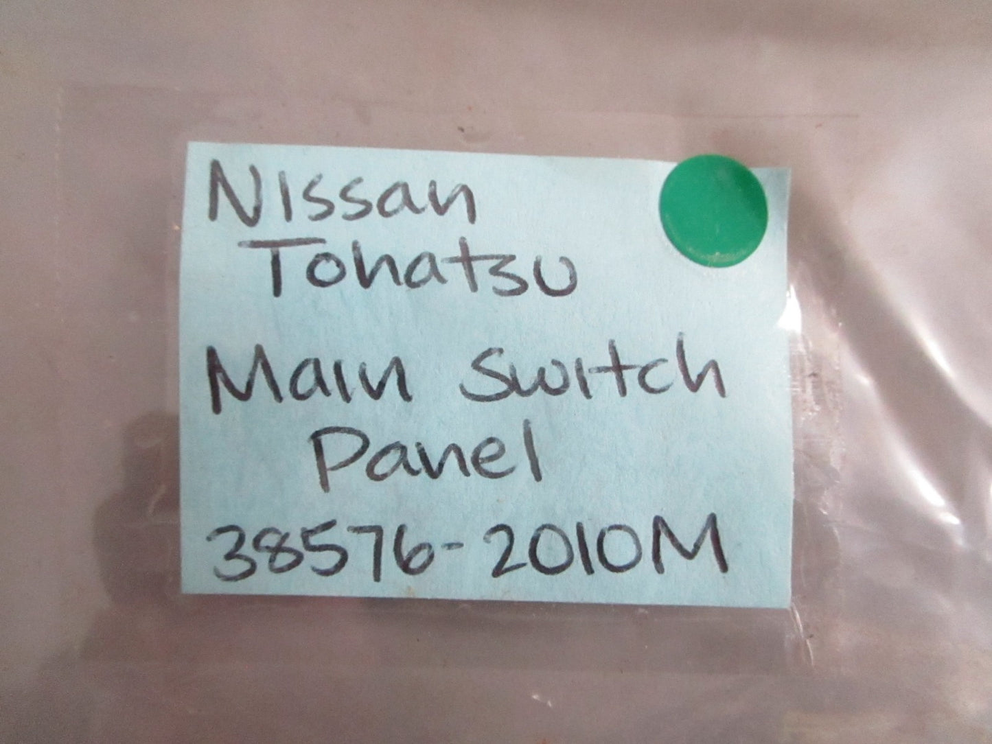 NEW OEM 38576-2010M Nissan Tohatsu Main Switch Panel 0820