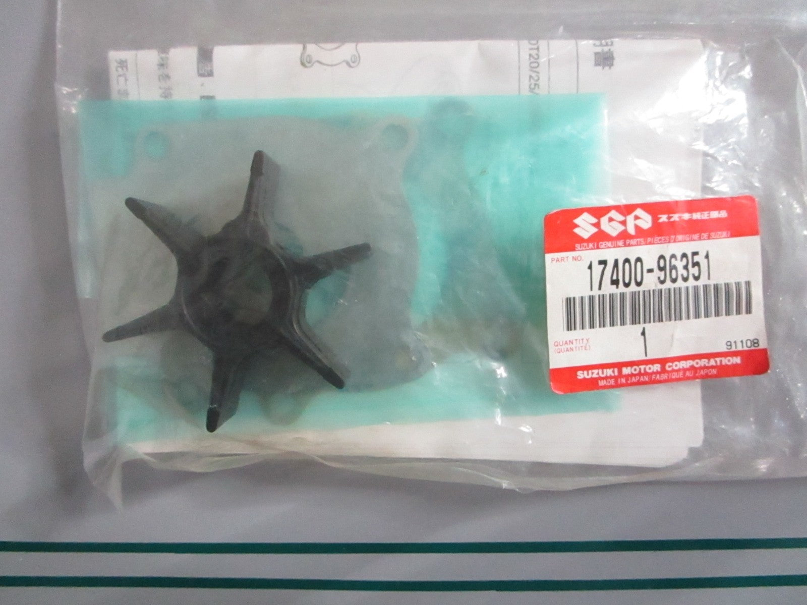 NEW OEM 17400-96351 Suzuki Water Pump Kit 0820