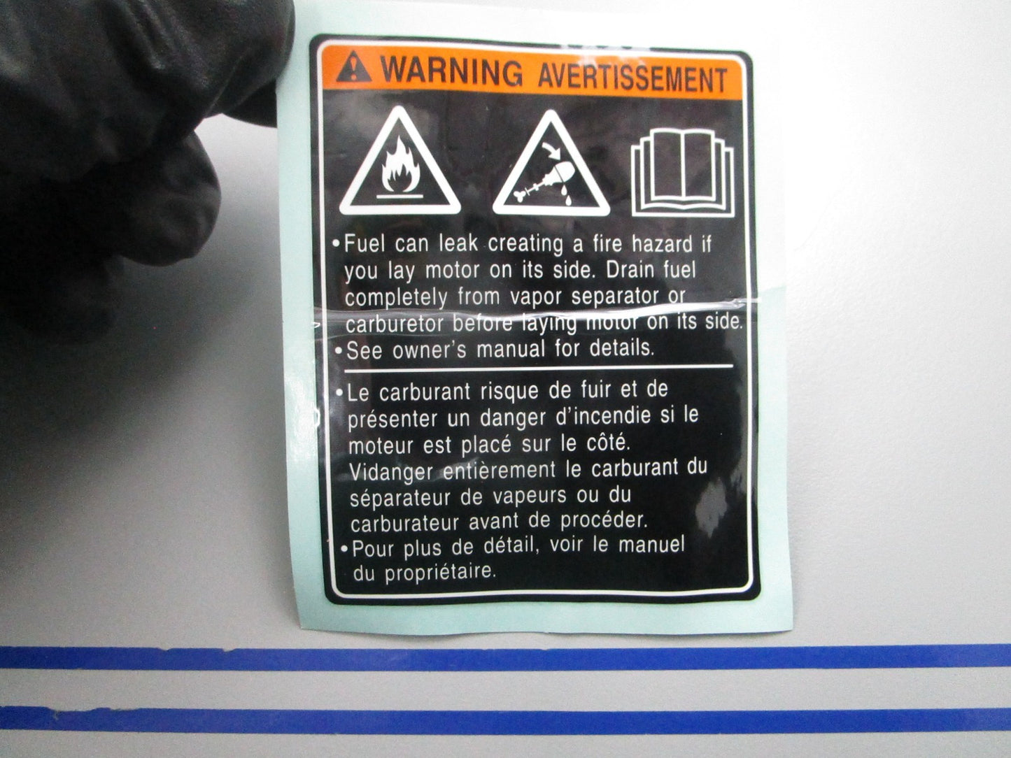 NEW OEM Suzuki 61458-90J00 Label 0810
