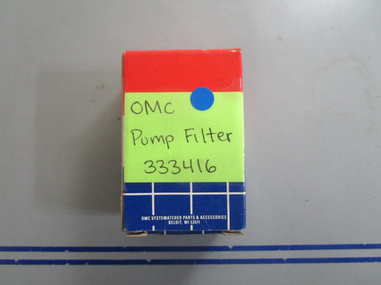 *NEW OEM* 0810 OMC Johnson Evinrude Pump Filter 333416 0333416